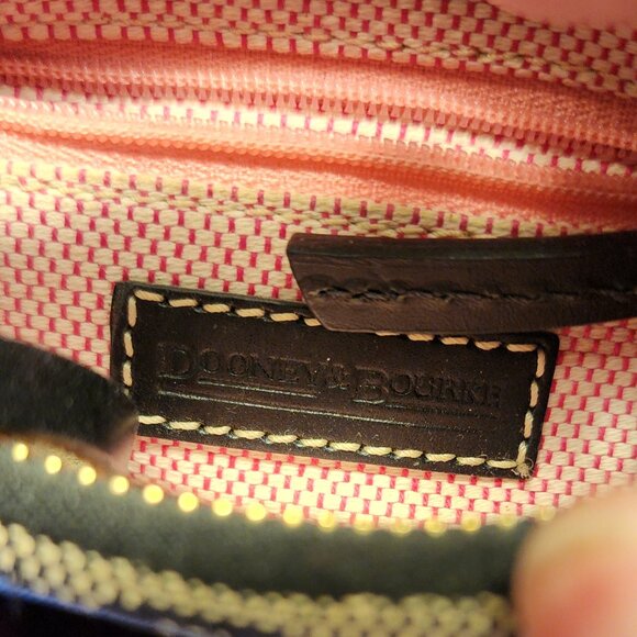 Vtg Dooney & Bourke Bitsy | Heritage y2K Classic Logo | Structured Mini Purse - Picture 12 of 16